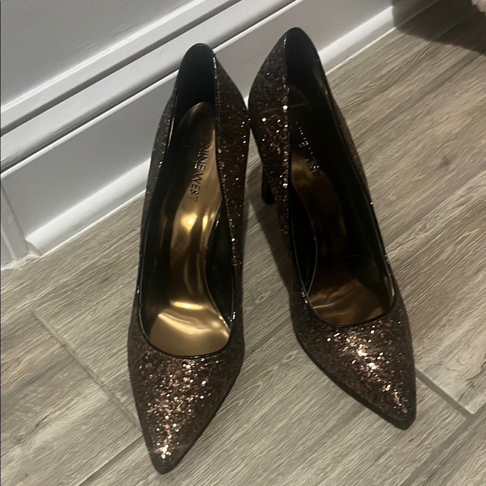 Nine West Brown Stiletto Heels with Elegant Design